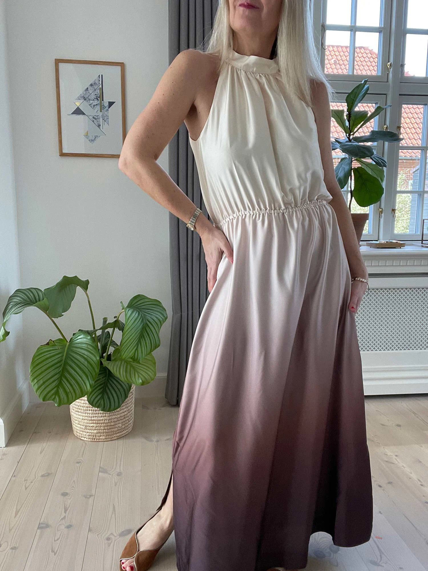 Lulu dress gradient brown