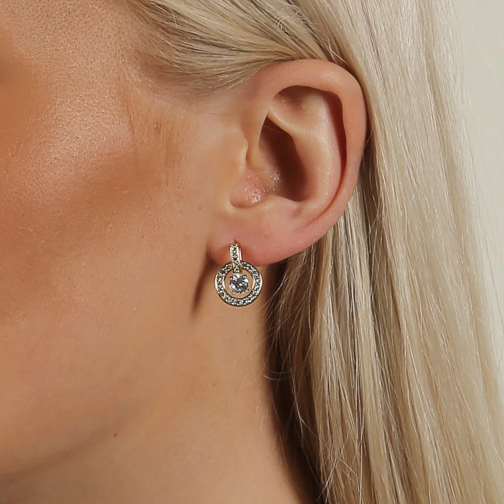 Chicago small pendant ear silfur