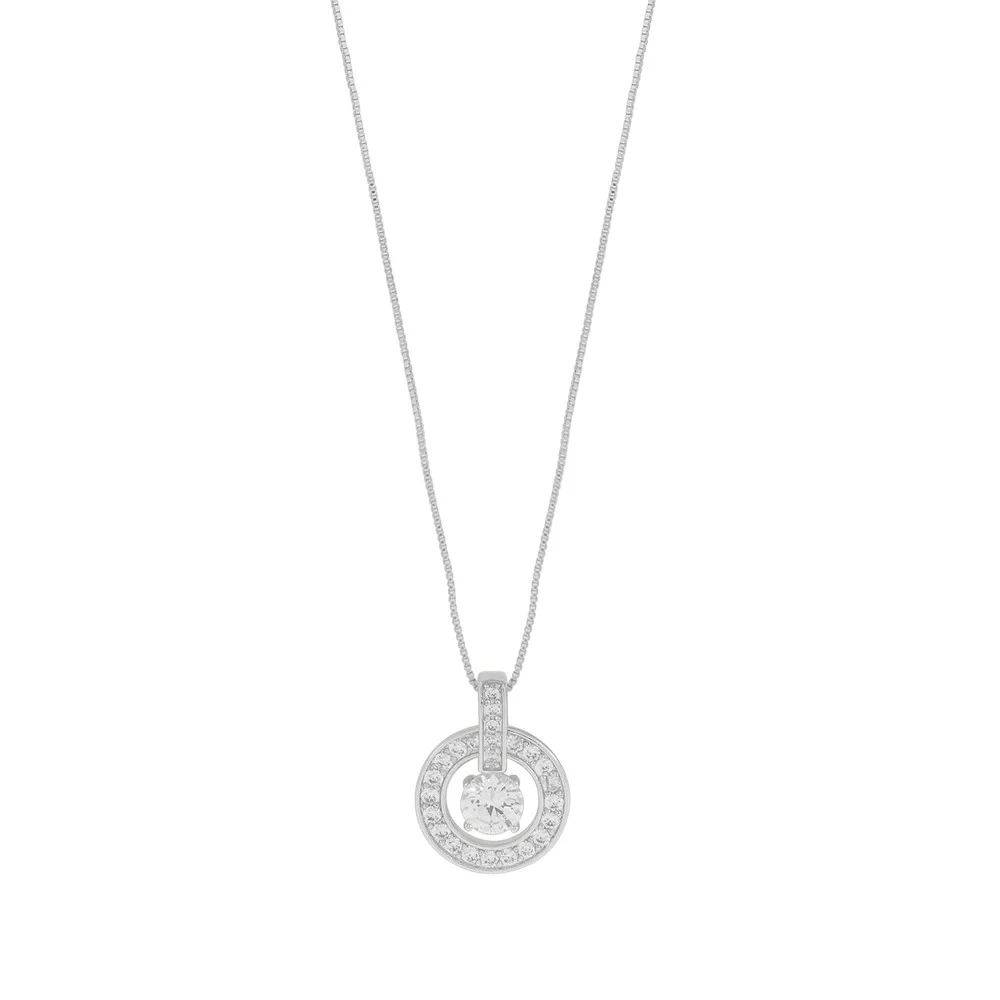 Chicago small pendant neck 45 silfur