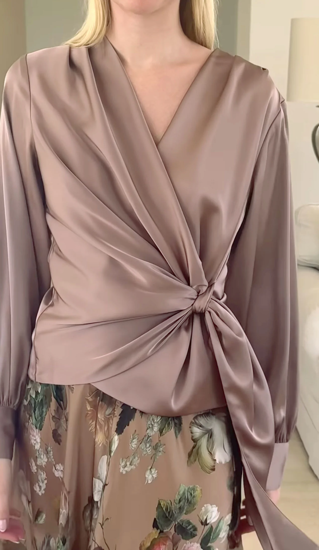 Ines blouse semi rich tan