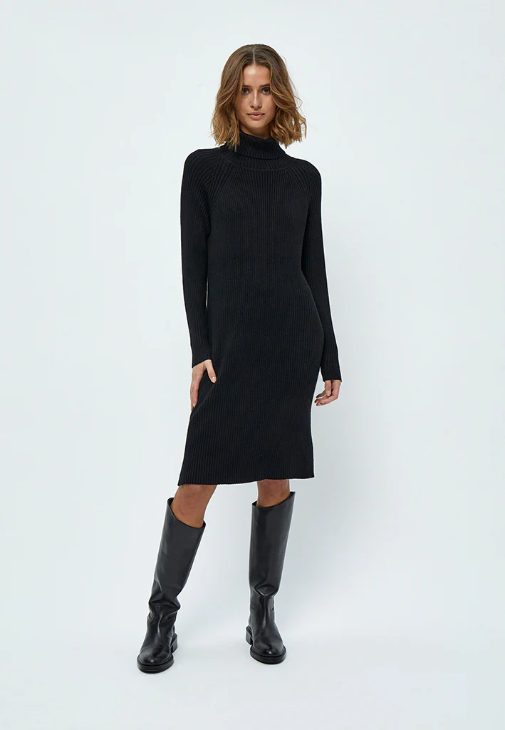 Ava knit turtleneck dress