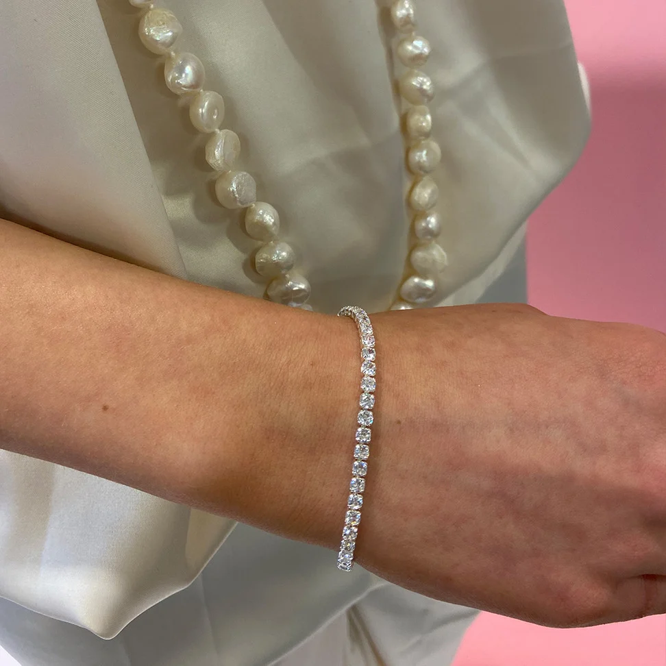 Siri stone brace silver