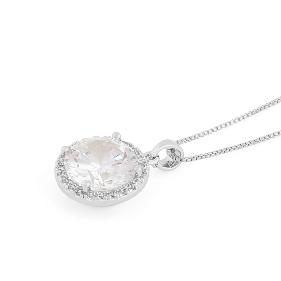 Lex Pendant Necklace 40 silver