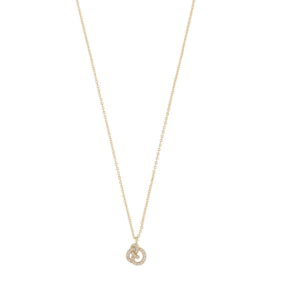 Mayfair knot pendant neck gold