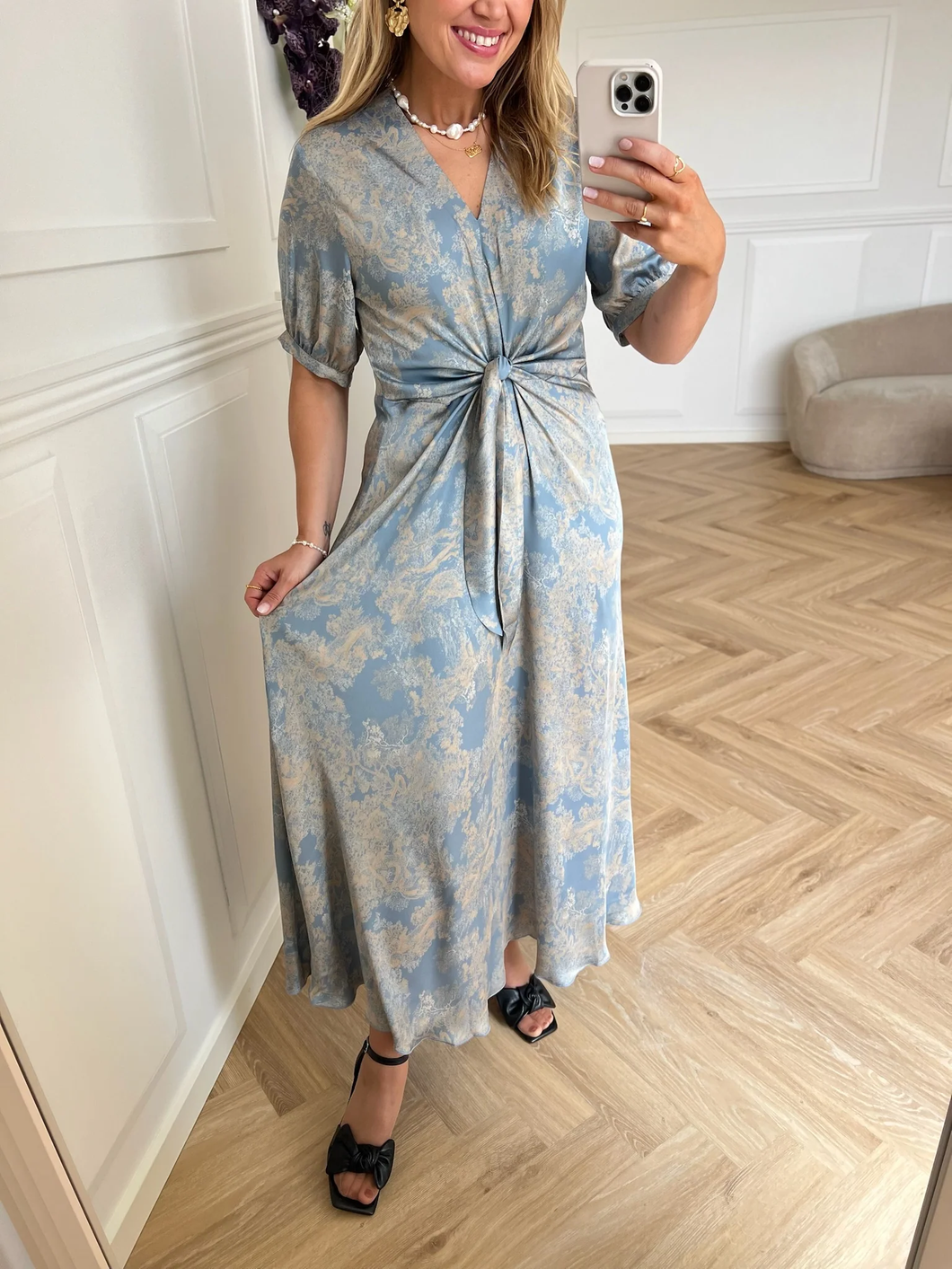 Faye dress sky forest
