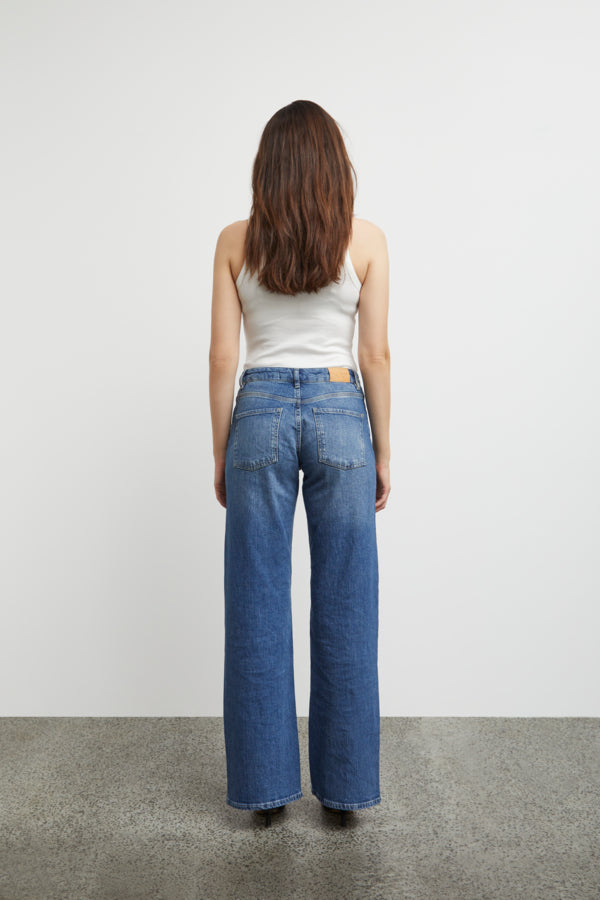 Vega HW jeans Wide leg medium blue