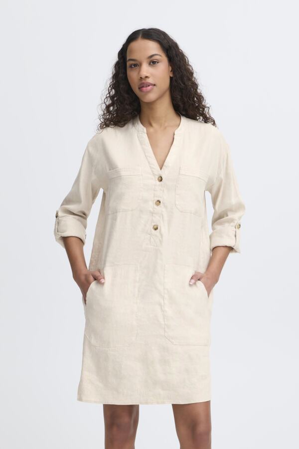 Luca dress Sandshell melange
