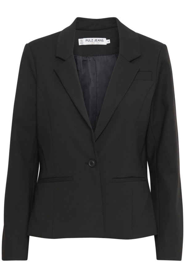 Bindy short blazer svartur