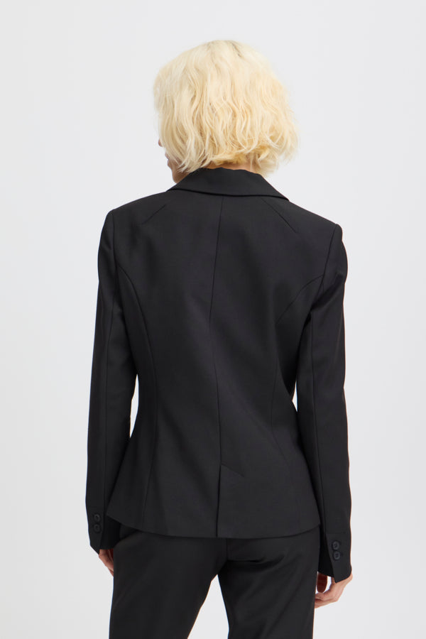 Bindy short blazer svartur