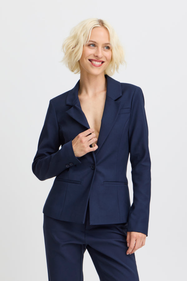 Bindy short blazer dökkblár