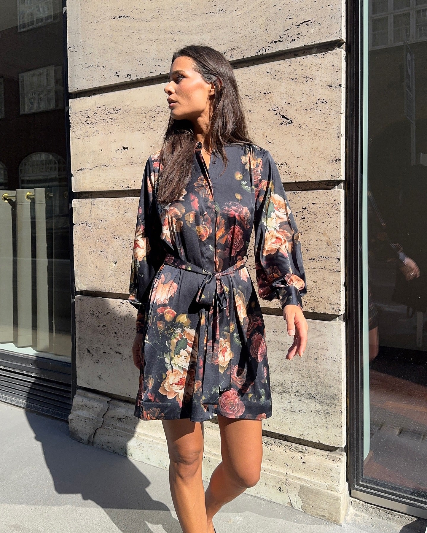 Agnes dress Scarlett flower