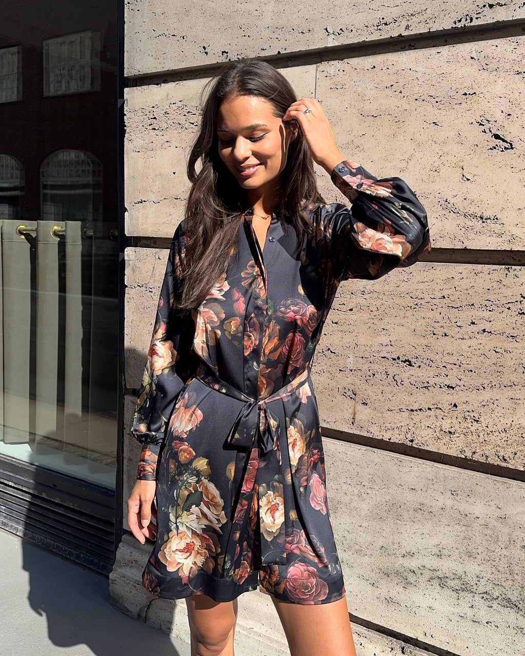 Agnes dress Scarlett flower