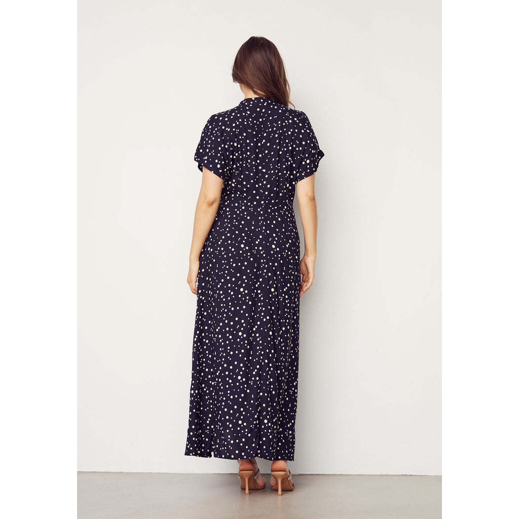 Gyta dress Black w/Sand Drops
