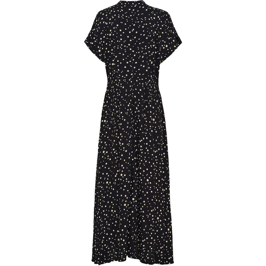 Gyta dress Black w/Sand Drops
