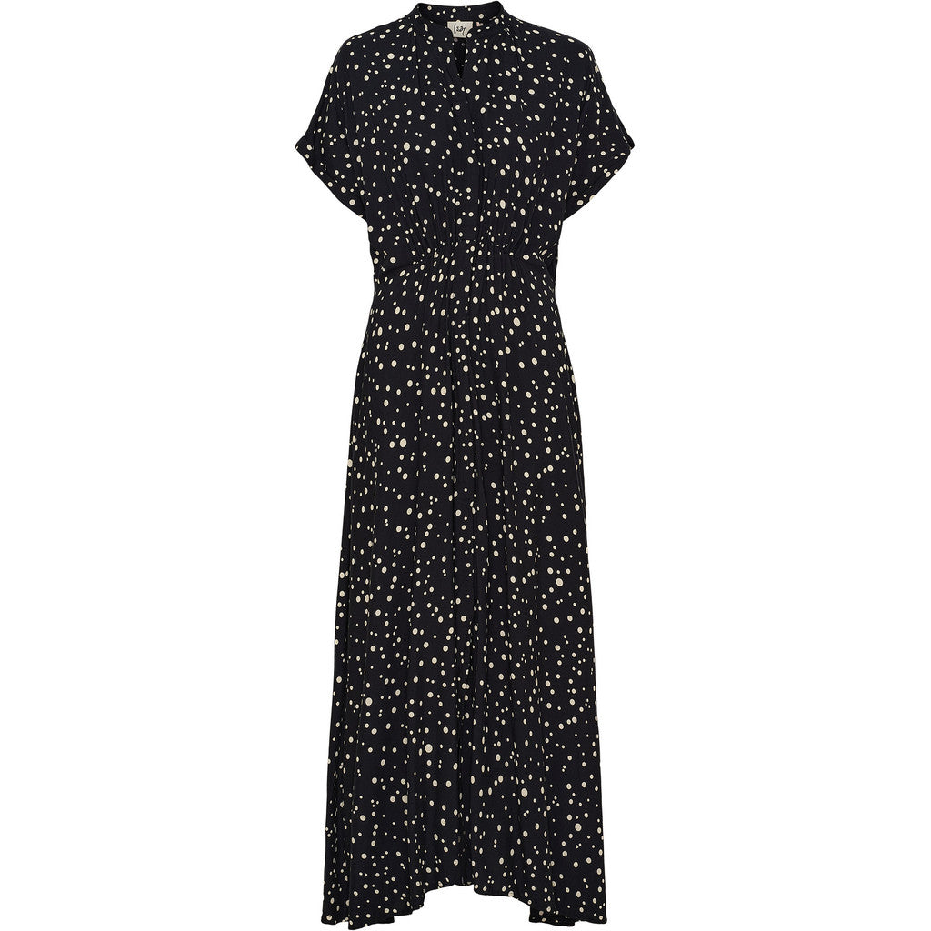 Gyta dress Black w/Sand Drops