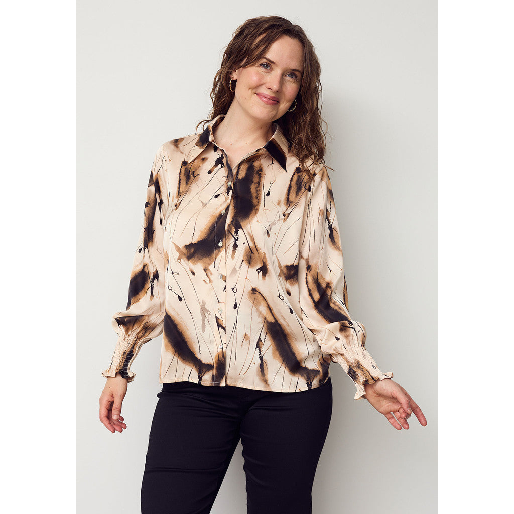 Melba brúnmynstruð skyrta