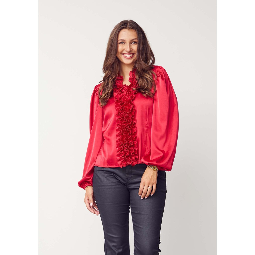 Steff blouse rauð