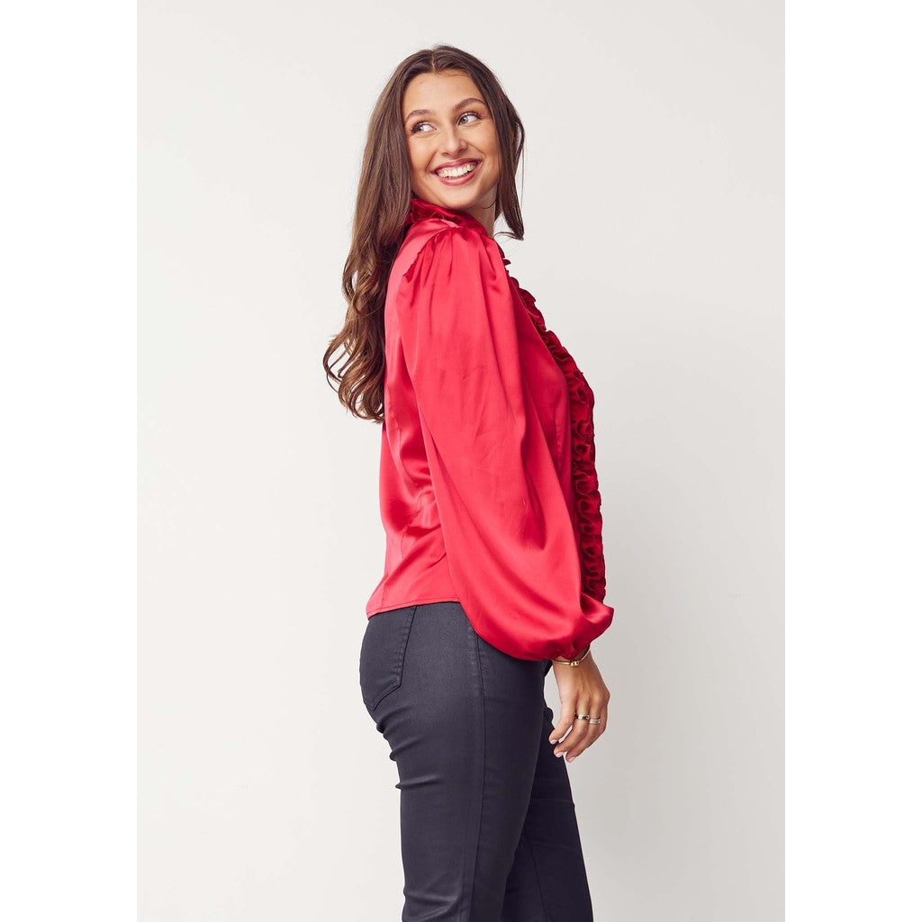 Steff blouse rauð
