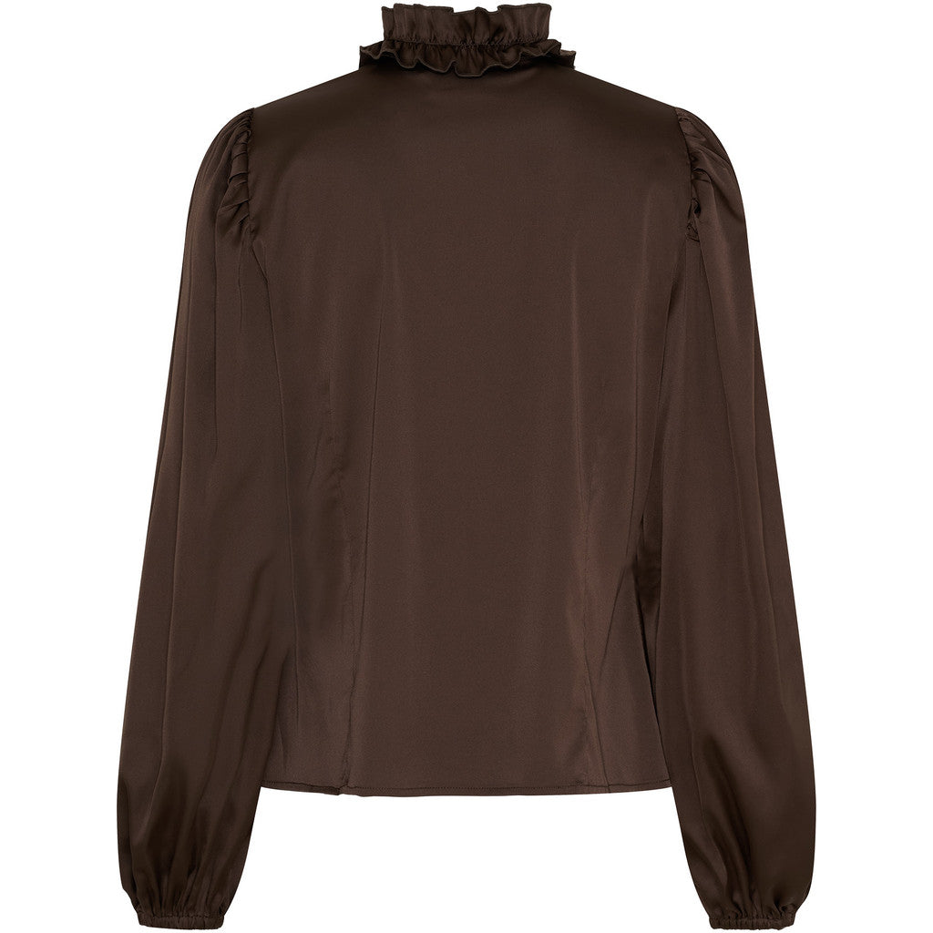 Steff blouse dökkbrún
