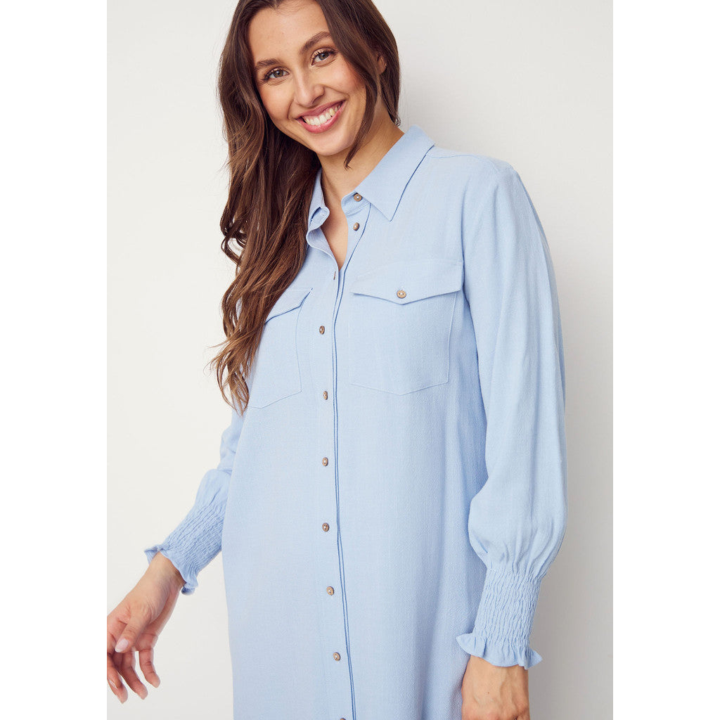 Pearl tunic light blue