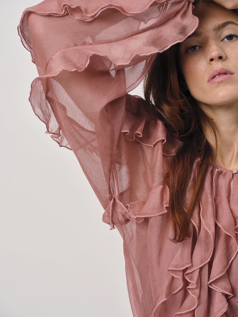 Sinner boho chiffon top