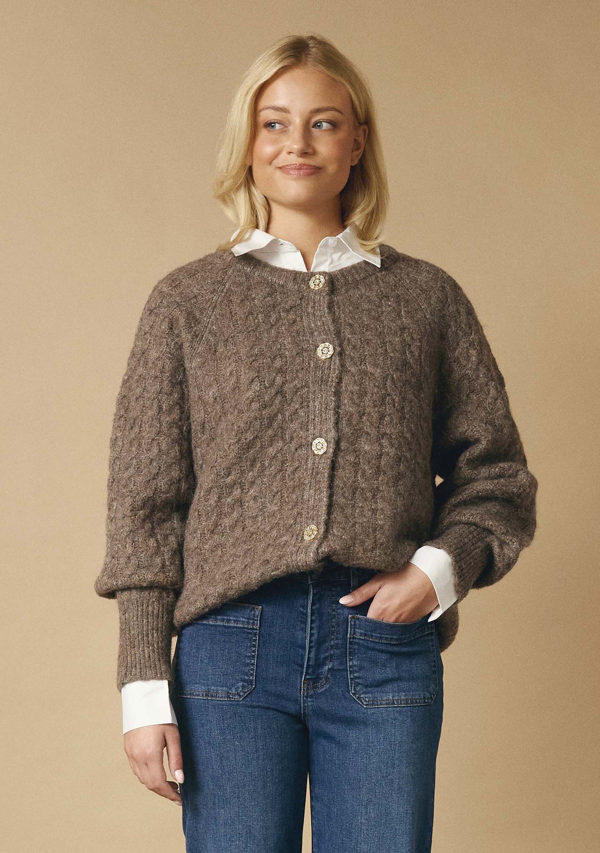 ISAY Anna kaðla peysa