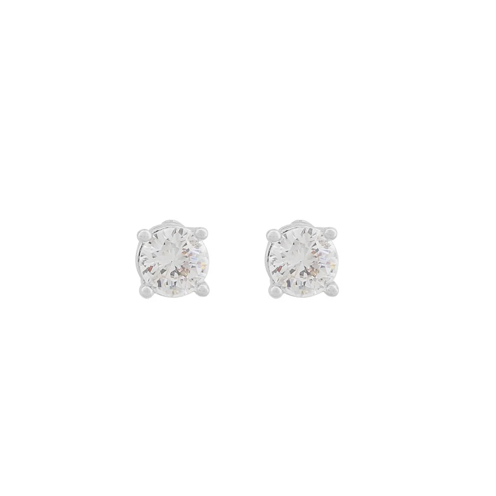 Ashley stone ear 4mm silfur/clear