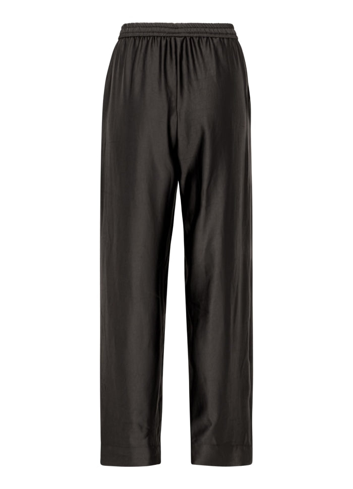 Garcia pants - black rich satin