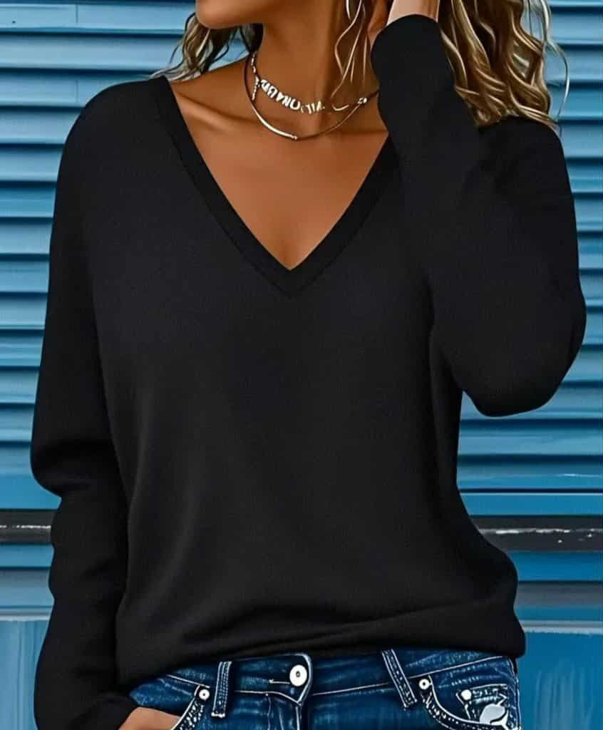 Langermabolur-V hálsmal