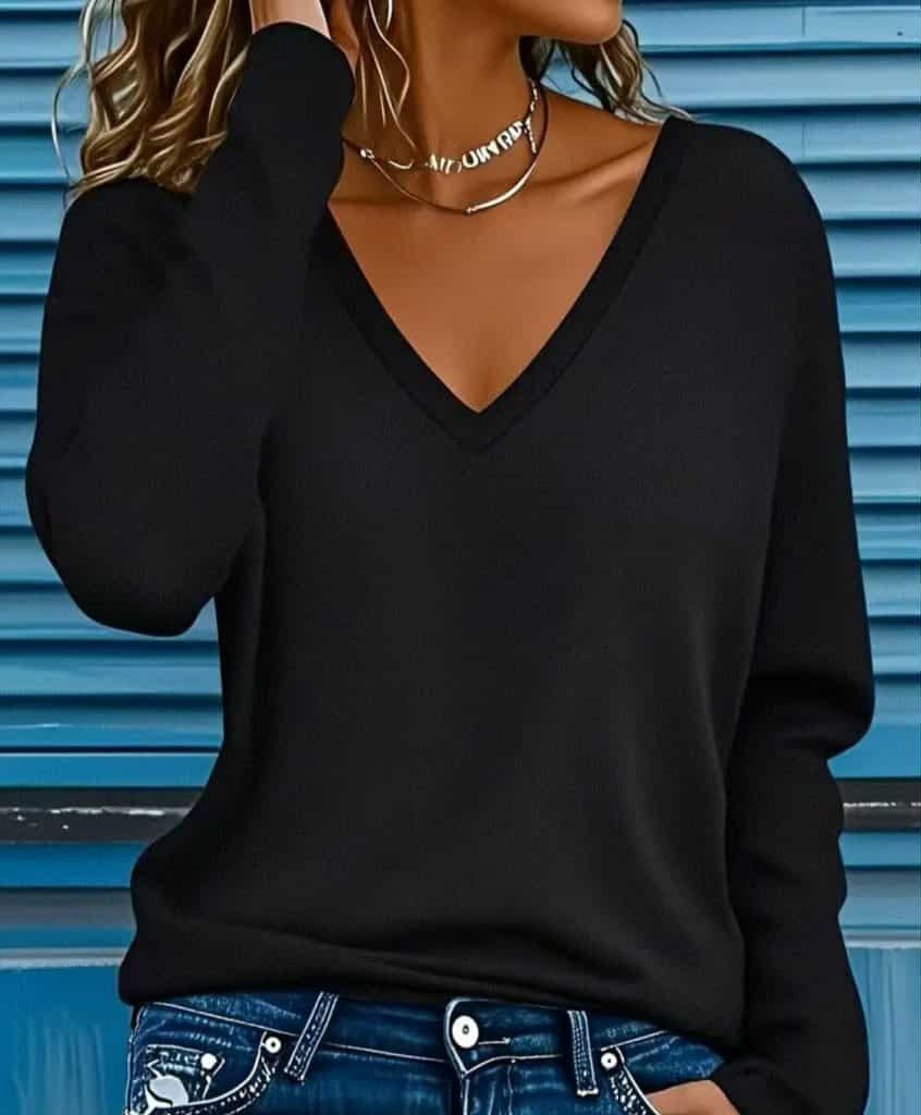 Langermabolur-V hálsmal