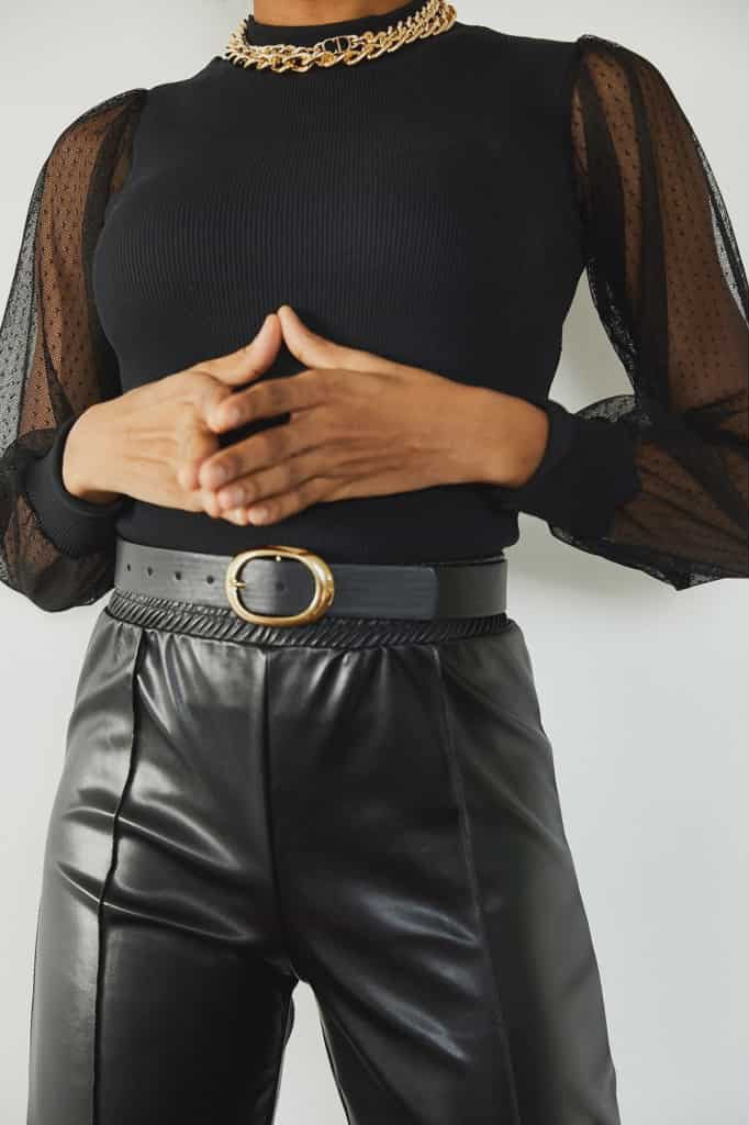 Langermabolur með ziffonermum