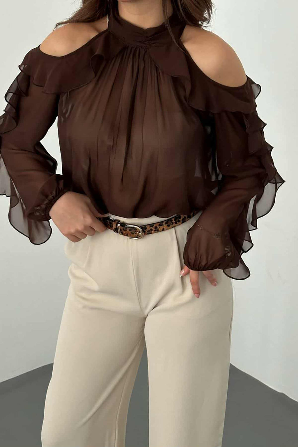 Langerma siffonskyrta