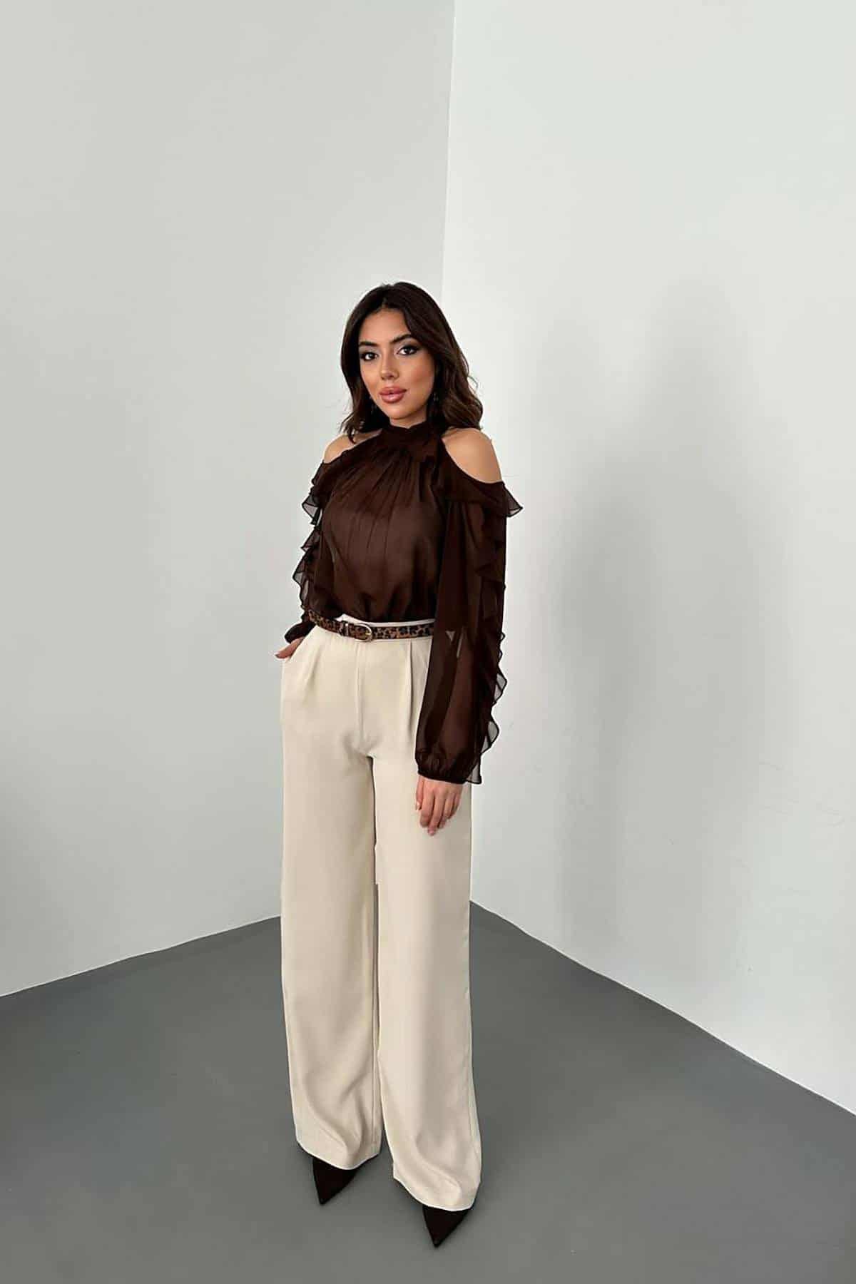 Langerma siffonskyrta