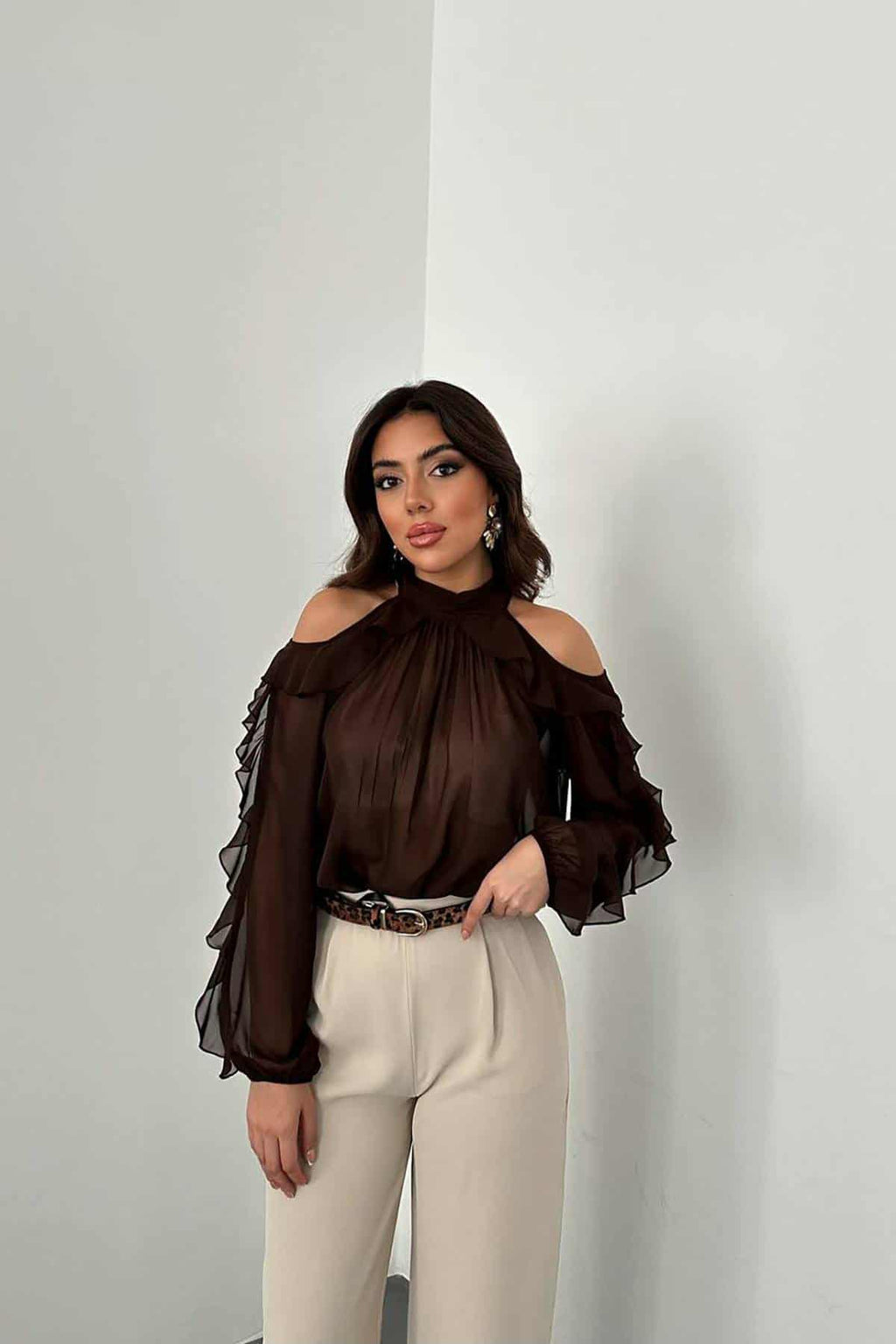 Langerma siffonskyrta