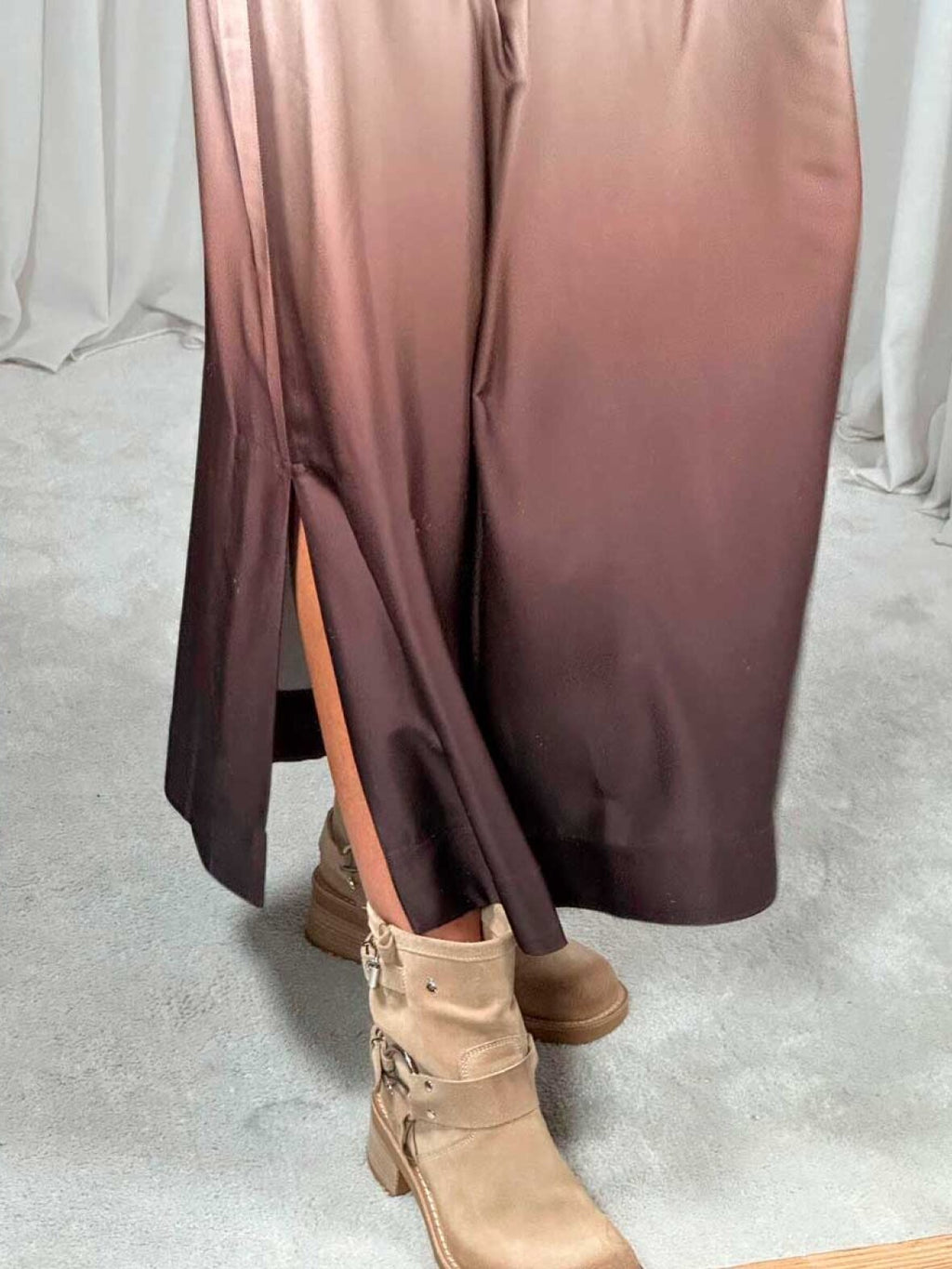 Lulu dress gradient brown
