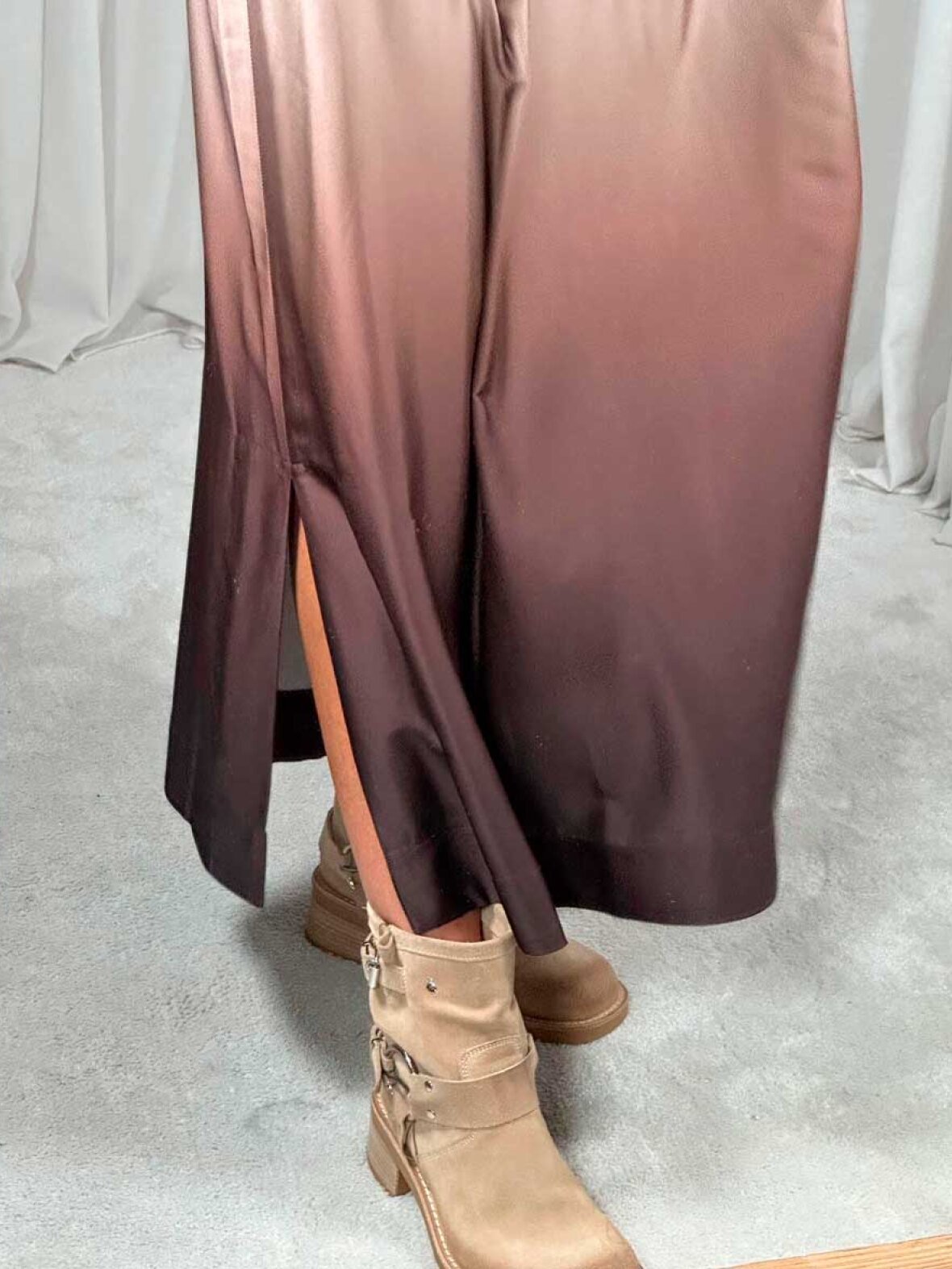 Lulu dress gradient brown