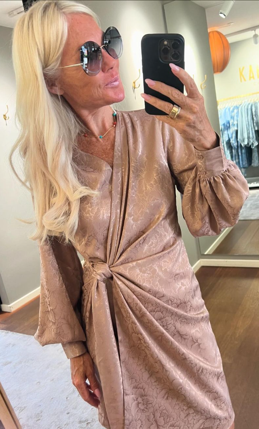 Ines dress Desert flower jaquard
