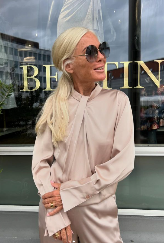 Tara blouse hammered blush