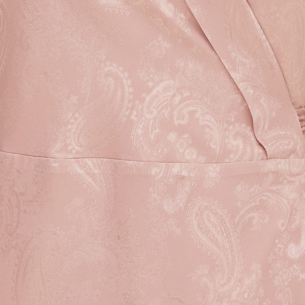 Iris dress rose jaquard