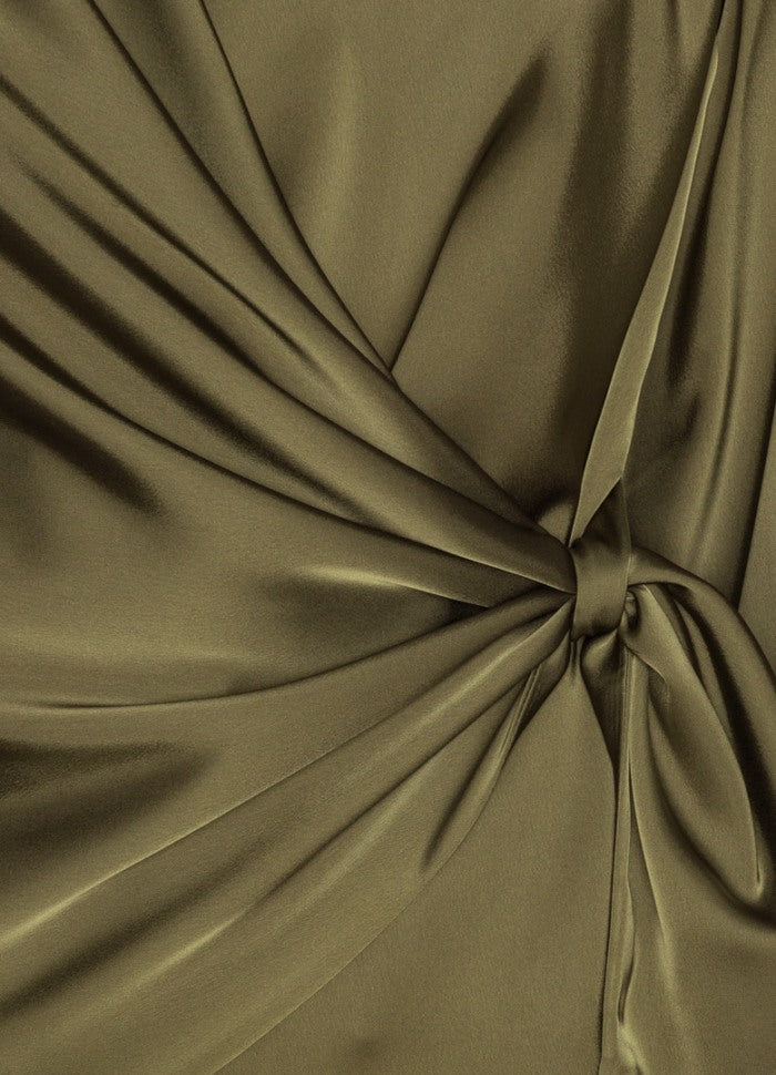 Ines blouse semi rich olive