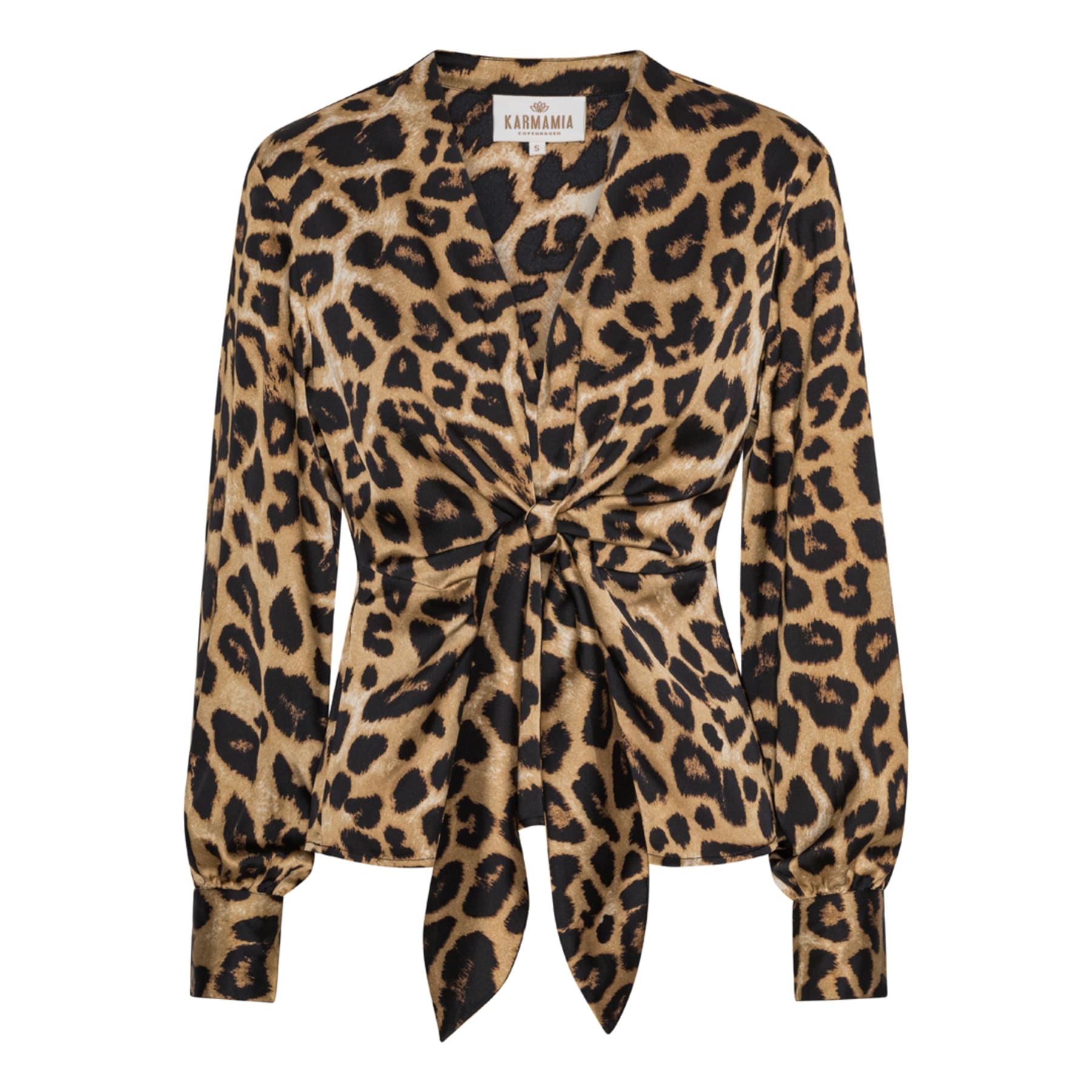 Blair blouse hammered leopard