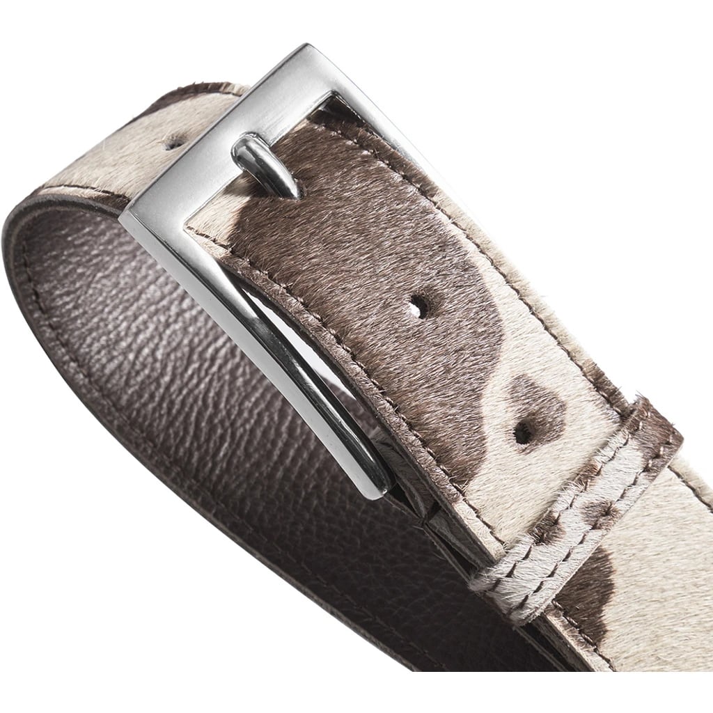 Belt 16402 COW HAIR ON Brown