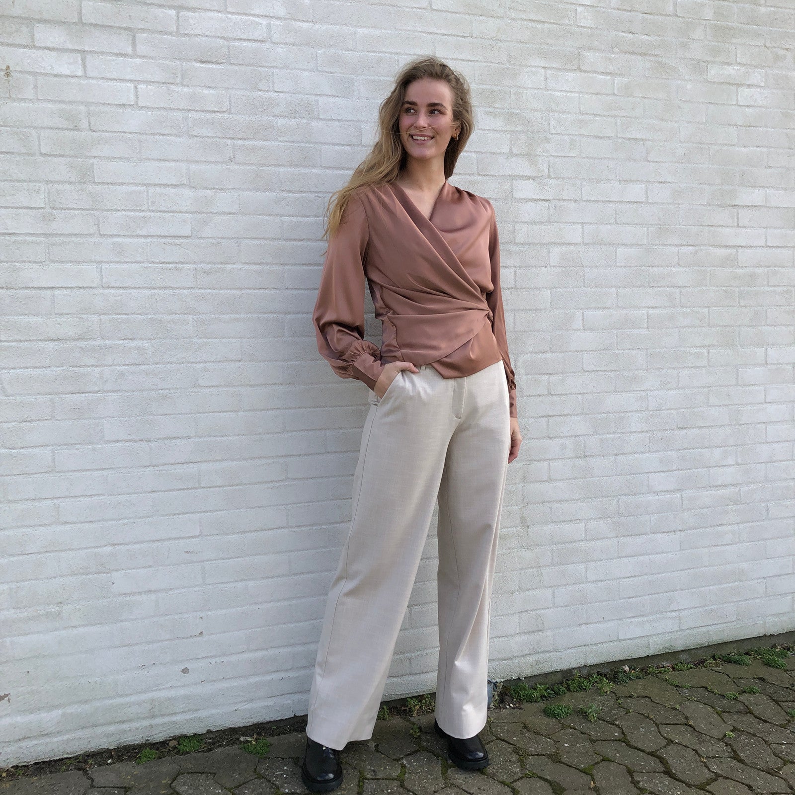 Ines blouse caramel