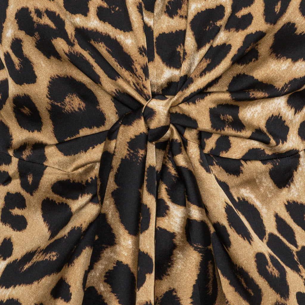 Blair blouse hammered leopard