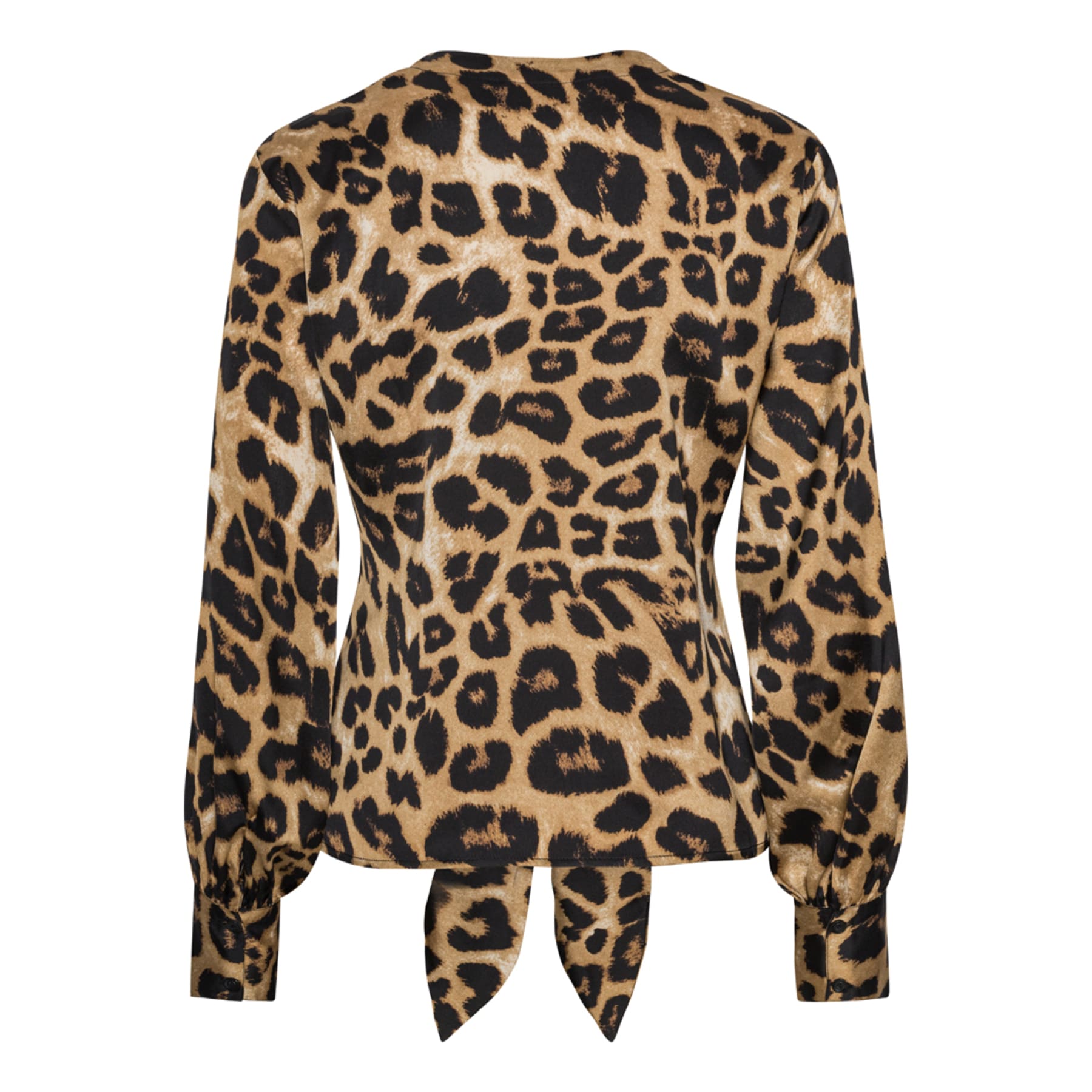 Blair blouse hammered leopard