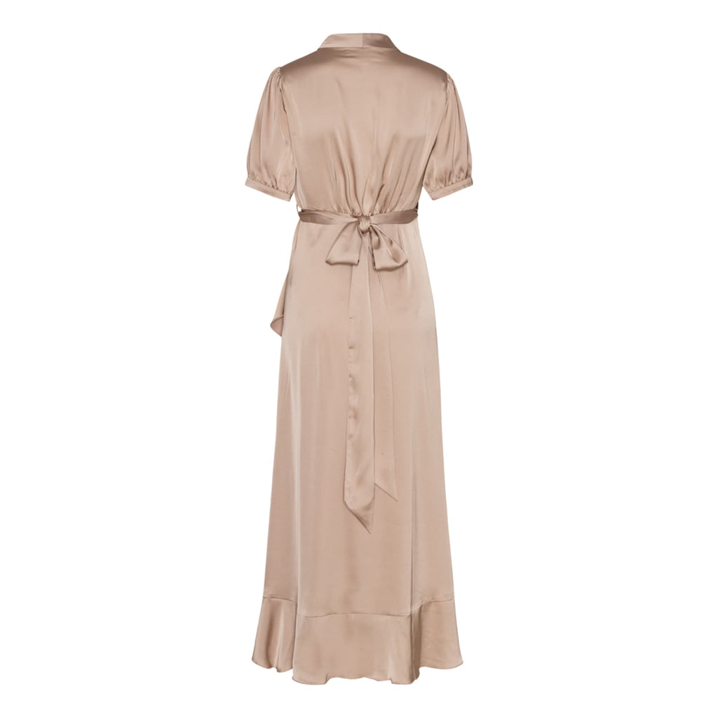 Iris dress Hammered Satin Blush