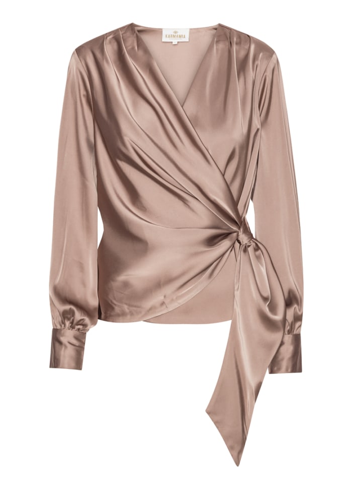 Ines blouse semi rich tan