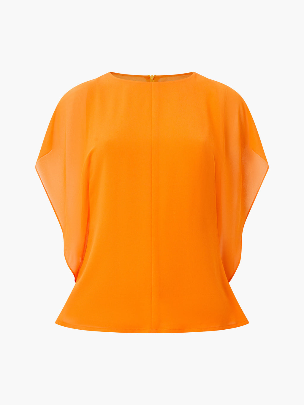 Eden Georgette Flutter Sleeve Top Orange