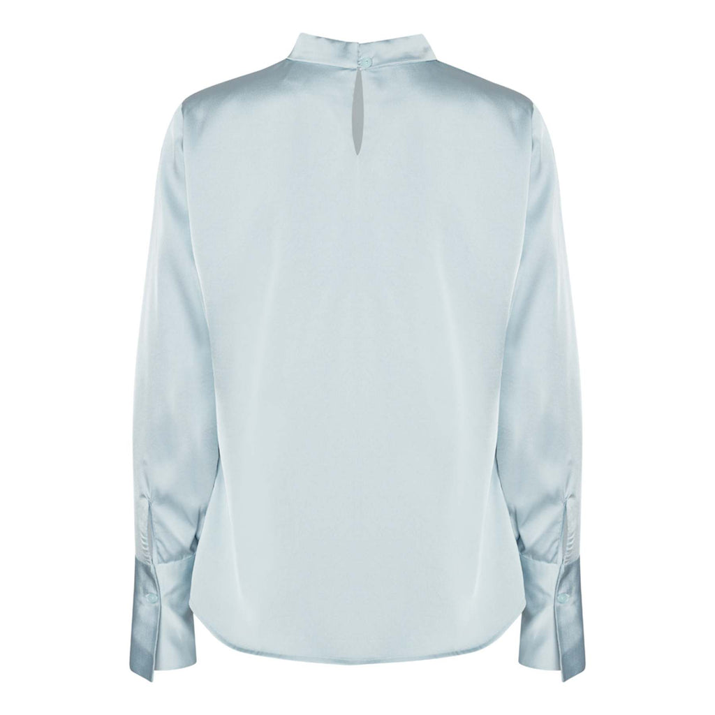 Tara blouse hammered sky