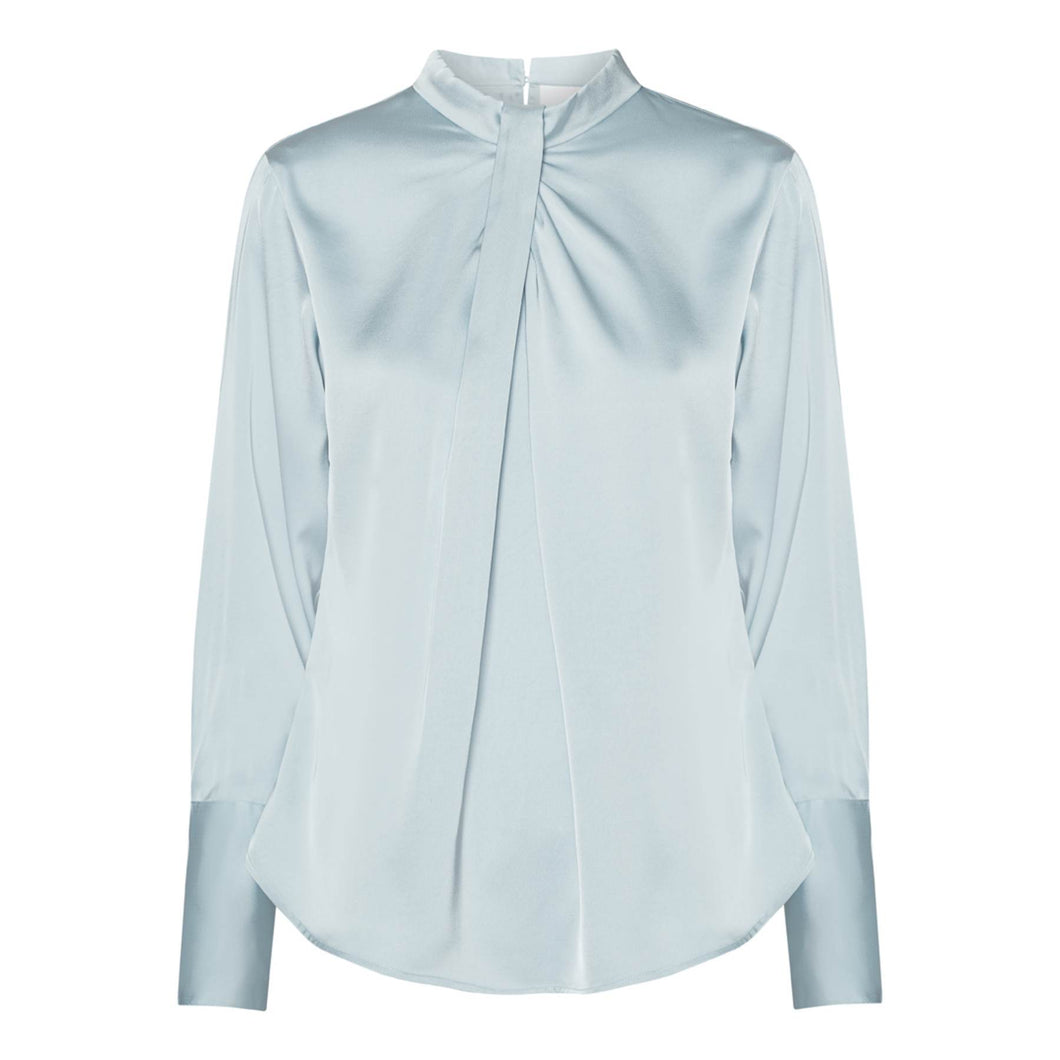 Tara blouse hammered sky